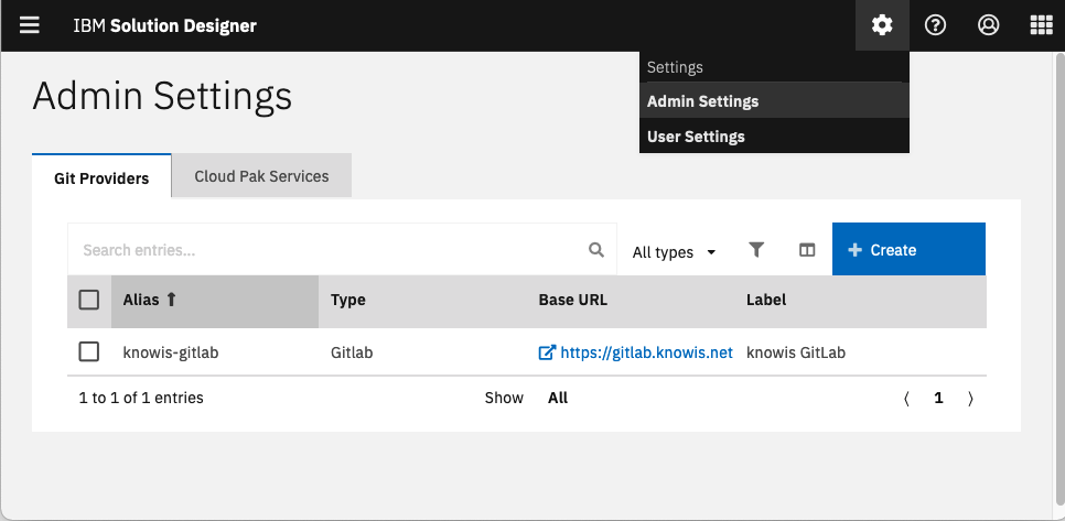 Git Provider Configuration Settings